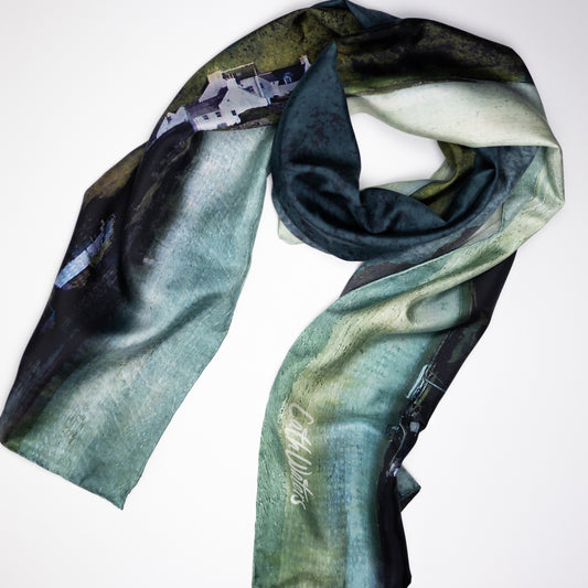 Plockton Large Panoramic Silk Scarf