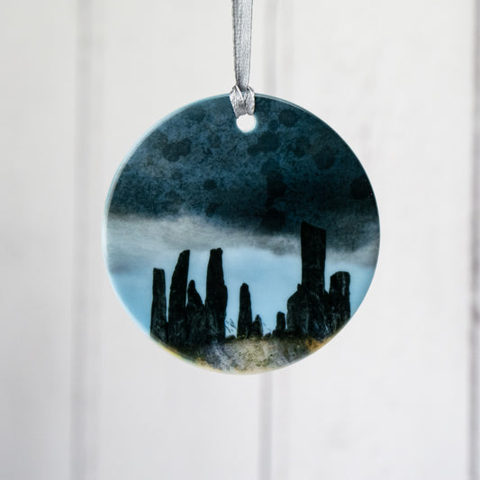 The Calanais Stones Lewis Porcelain Hanging Ornament