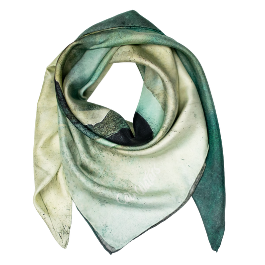Skye from the Bealach Na Ba Applecross Large Square Silk Scarf