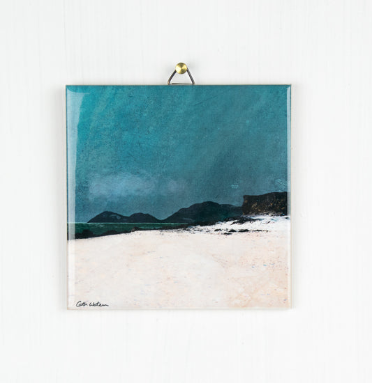 Coral Beach Skye Tile Art