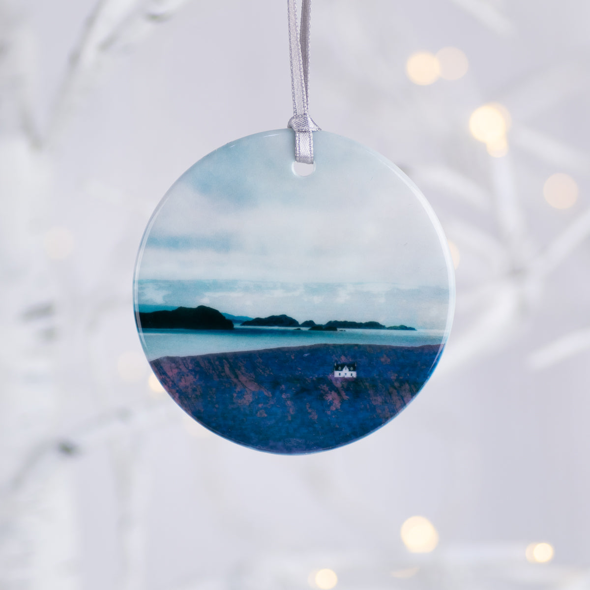 The Summer Isles from Achiltibuie Porcelain Hanging Ornament
