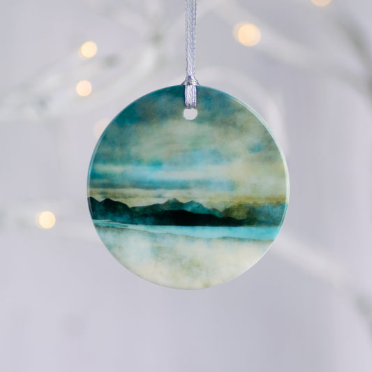 Skye from Bealach Na Ba Applecross Porcelain Hanging Ornament