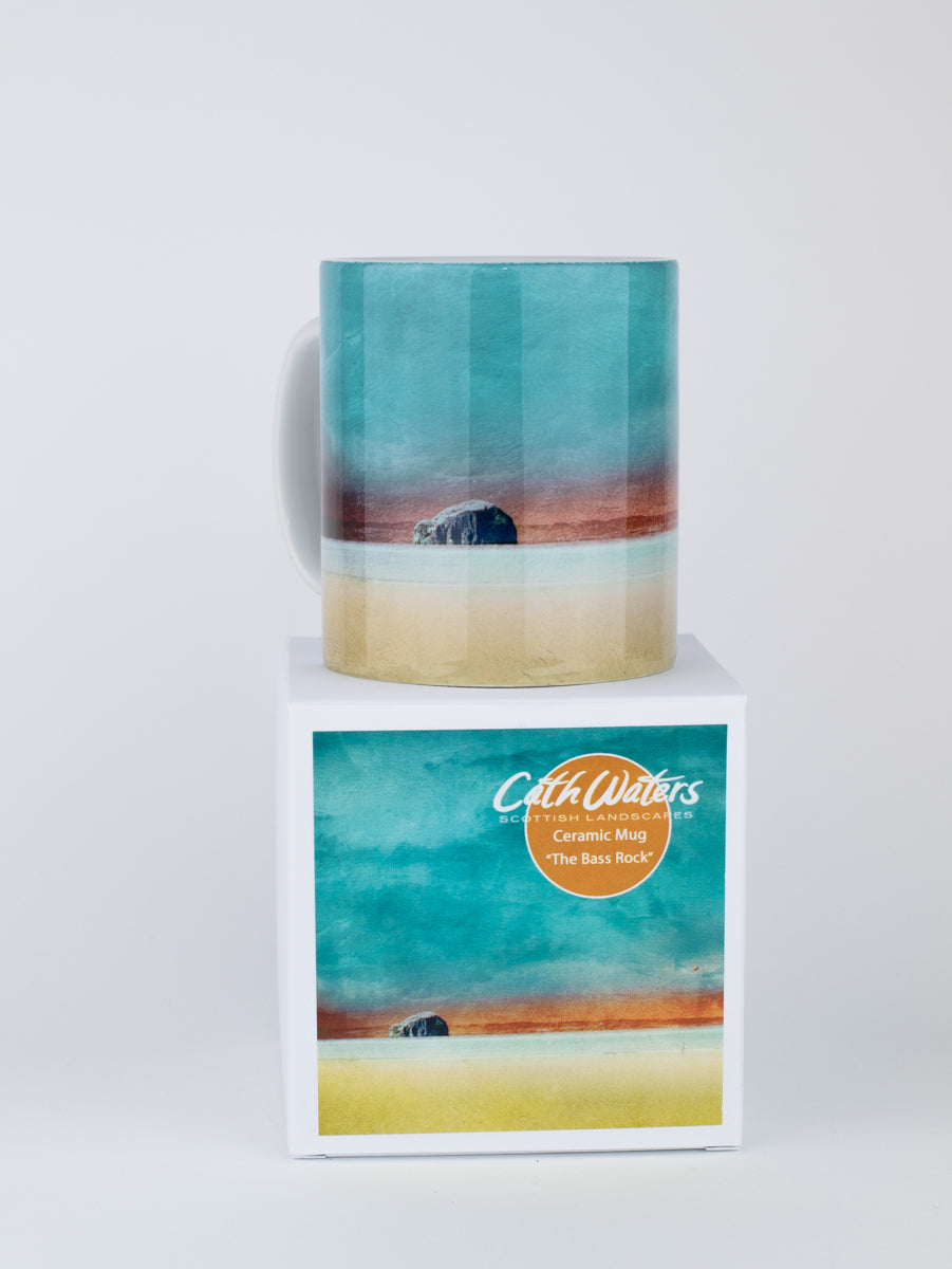 BRK01 Bass Rock Boxed Mug