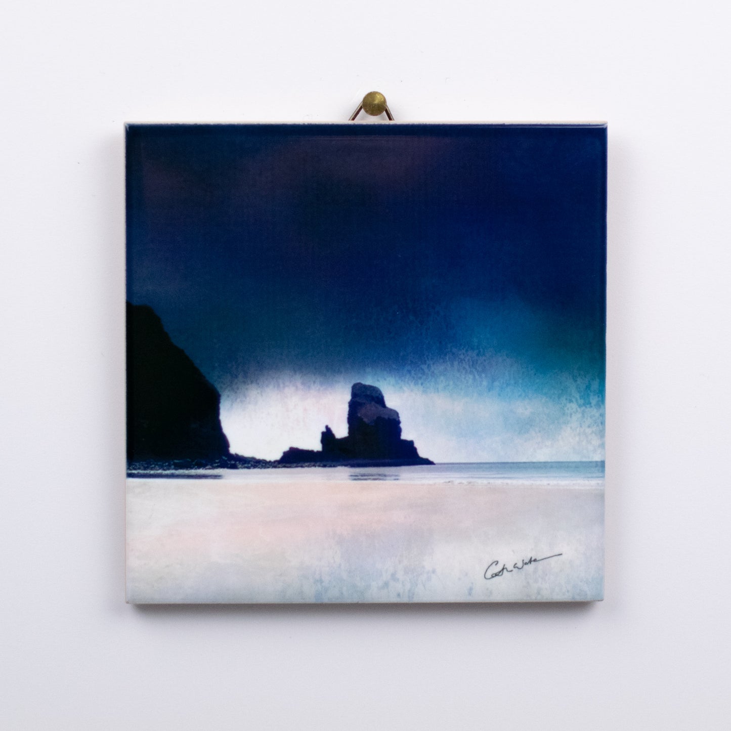 Talisker Sundown Gift Boxed 4.25" ceramic tile