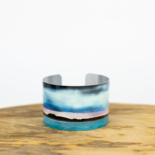 Edinburgh Skyline from East Lothian Aluminium Bangle