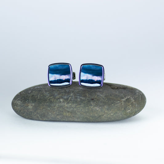 Strawberry Moonrise Isle of Skye Cufflinks