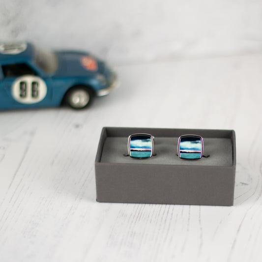 Edinburgh Skyline from East Lothian Cufflinks