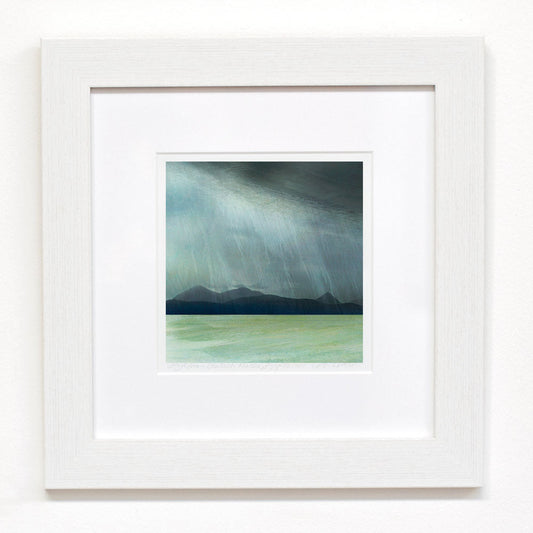 SK09 Rainstorm over Skye Framed Print