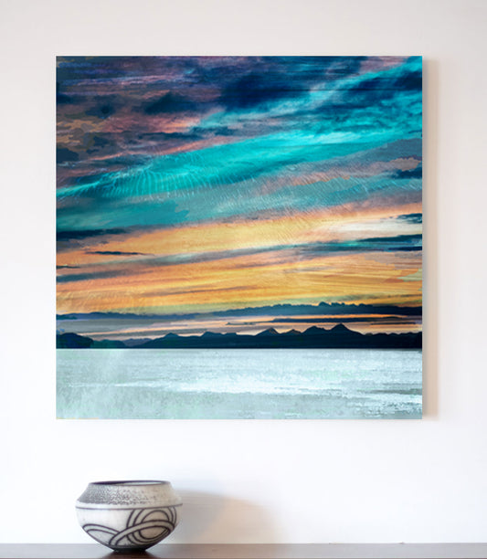 SK11 Western Isles from Camus More Isle of Skye CANVAS