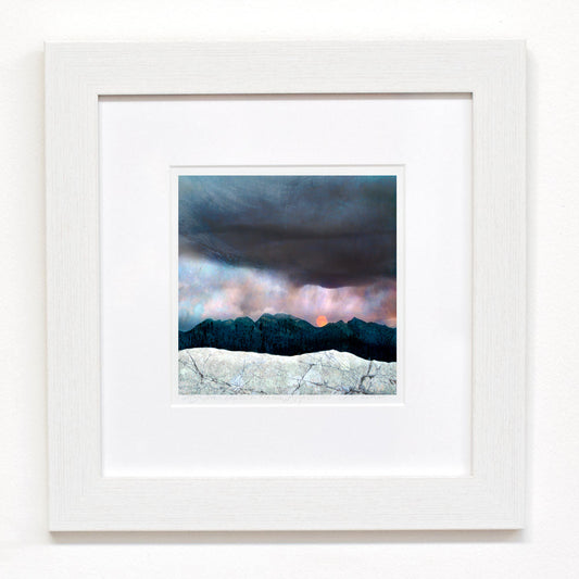 Strawberry Moonrise over the Cuillin Ridge